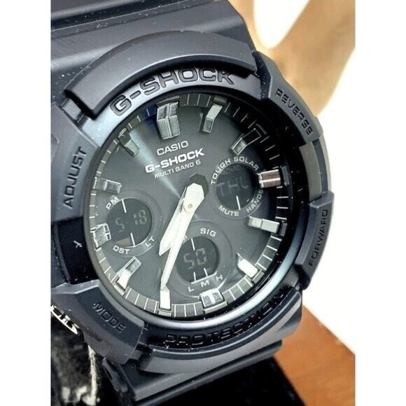 Casio Men's Watch G-Shock GAW100 Black Analog Digital Tough Solar 48mm 5444 - Picture 1 of 14